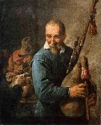 David Teniers the Younger The Musette Player oil painting artist